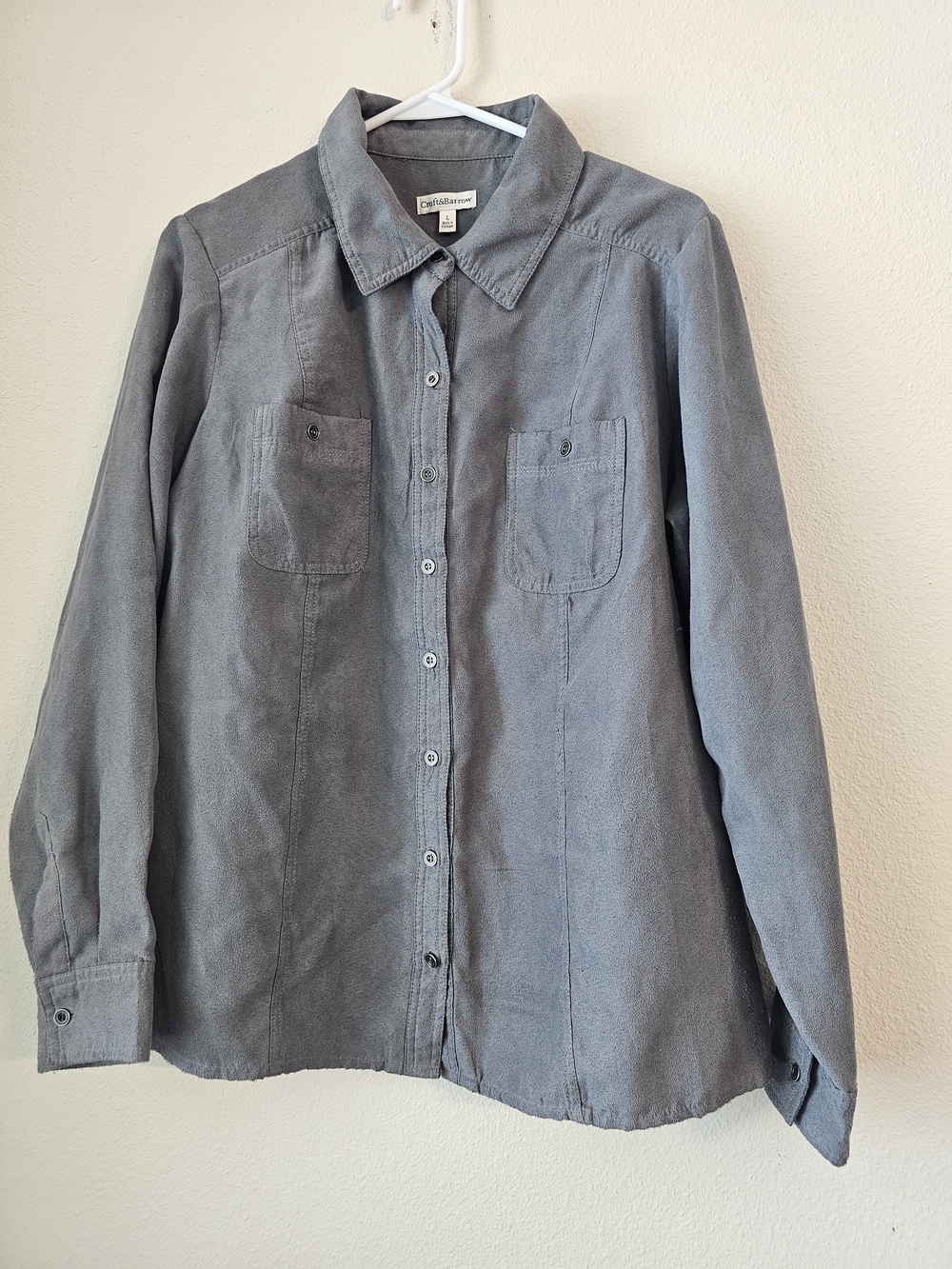 croft & barrow Gray Button-Down